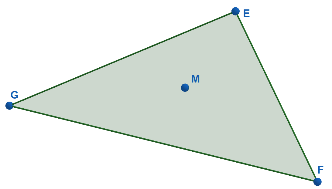 The triangle EFG.